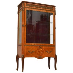 Antique Swedish Kingwood Display Cabinet