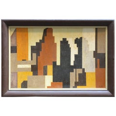 1950s Geometric Cityscape RKM