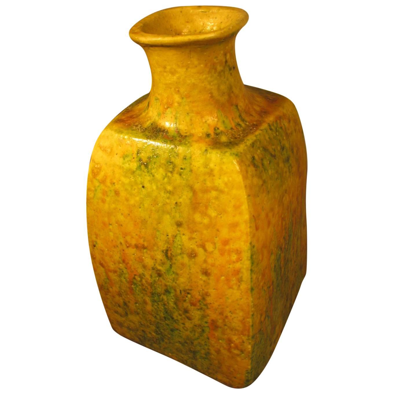 MidCentury Modern Drip Glaze Vase by Marcello Fantoni for Raymor For