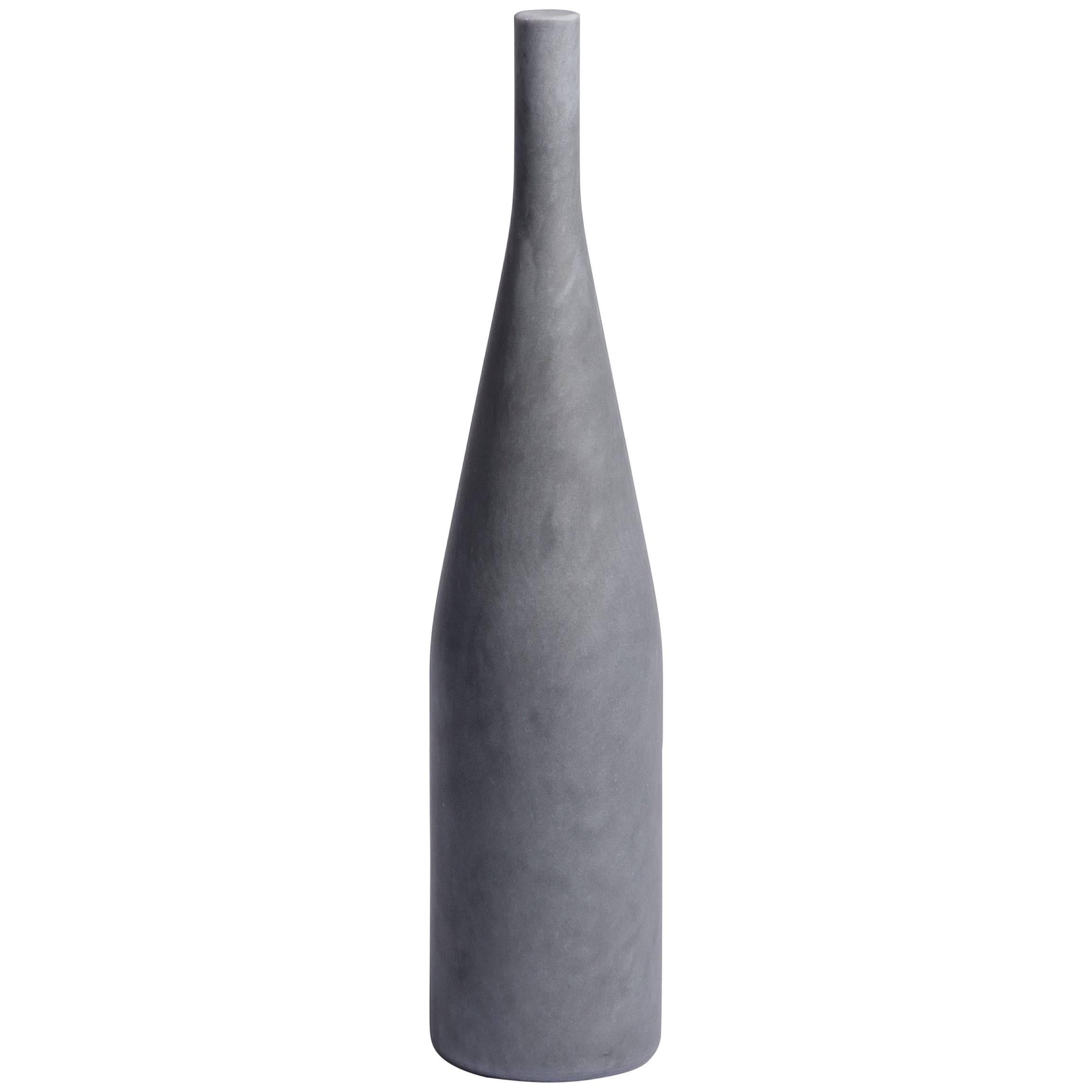 Salvatori Omaggio a Morandi Bottle Sculpture in Grigio Versilia by Elisa Ossino For Sale