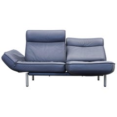 De Sede DS 450 Designer Leather Sofa Anthrazit Relax Function Two-Seat Modern