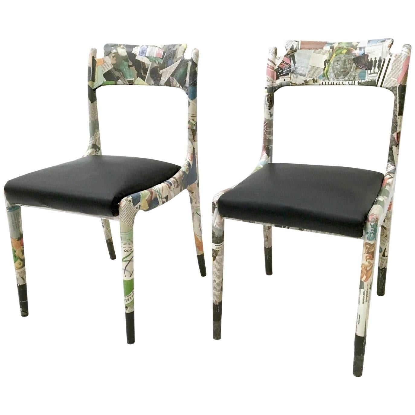 Pair of Chairs "La Lettura" by Carmelo La Gaipa, Italy, 2017