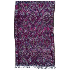 Vintage Moroccan Beni M'Guild Rug, Purple