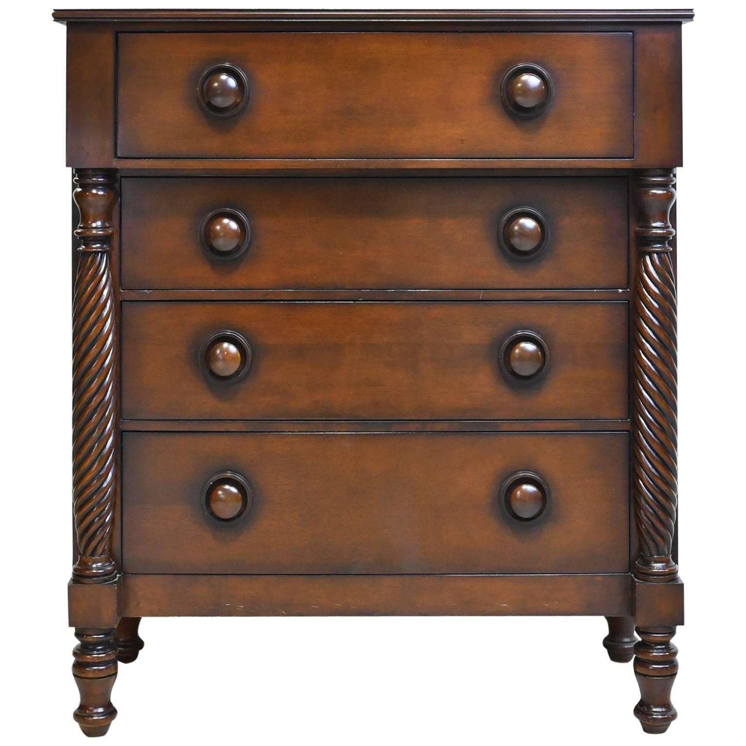Ralph Lauren British Colonial-Style Bachelor's Chest of Drawers in Mahogany