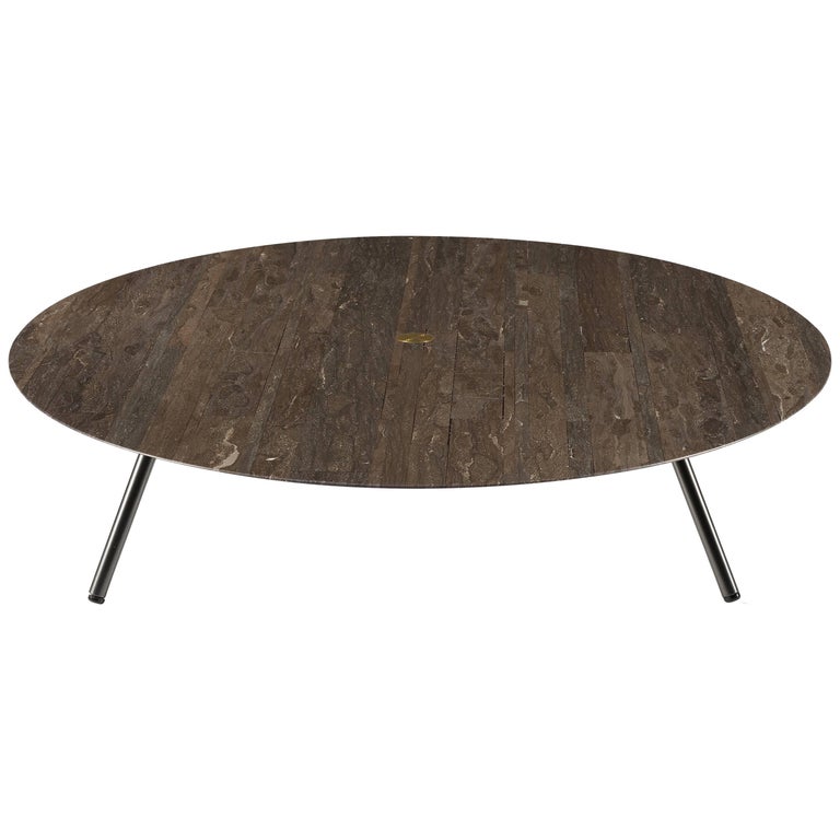 Salvatori Low Large W Round Coffee Table In Lithoverde Pietra D Salvatori Low Large W Round Coffee Table In Lithoverde Pietra D Avola Stone For