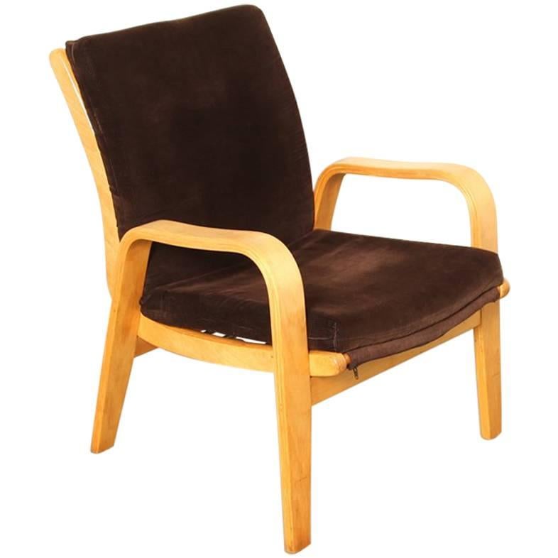 Armchair FB06 by Cees Braakman for Pastoe in Brown Corduroy For Sale