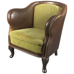 Late 1930s Arts 
Crafts Leather Club Chair, England