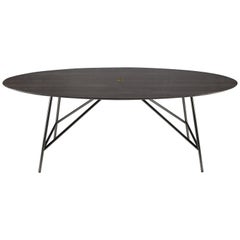 Salvatori Medium W Oval Dining Table in Lithoverde® Pietra d'Avola Natural Stone