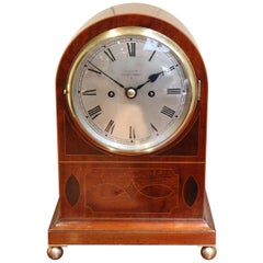 Antique Late 19th Century Twin Fusee Bracket Clock