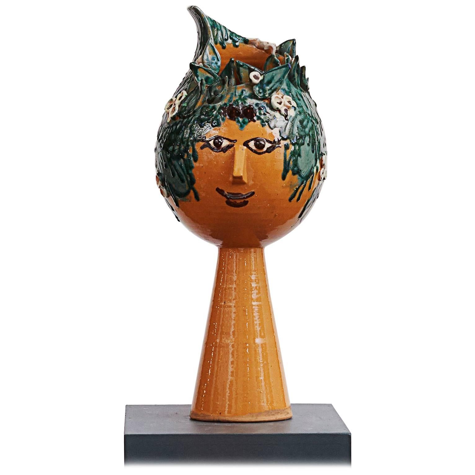 Unica Ceramic Vase by Bjørn Wiinblad