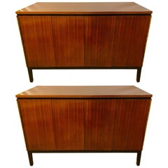 Pair of Mid-Century Modern Paul McCobb for Calvin Chests or Nightstands Ebonized