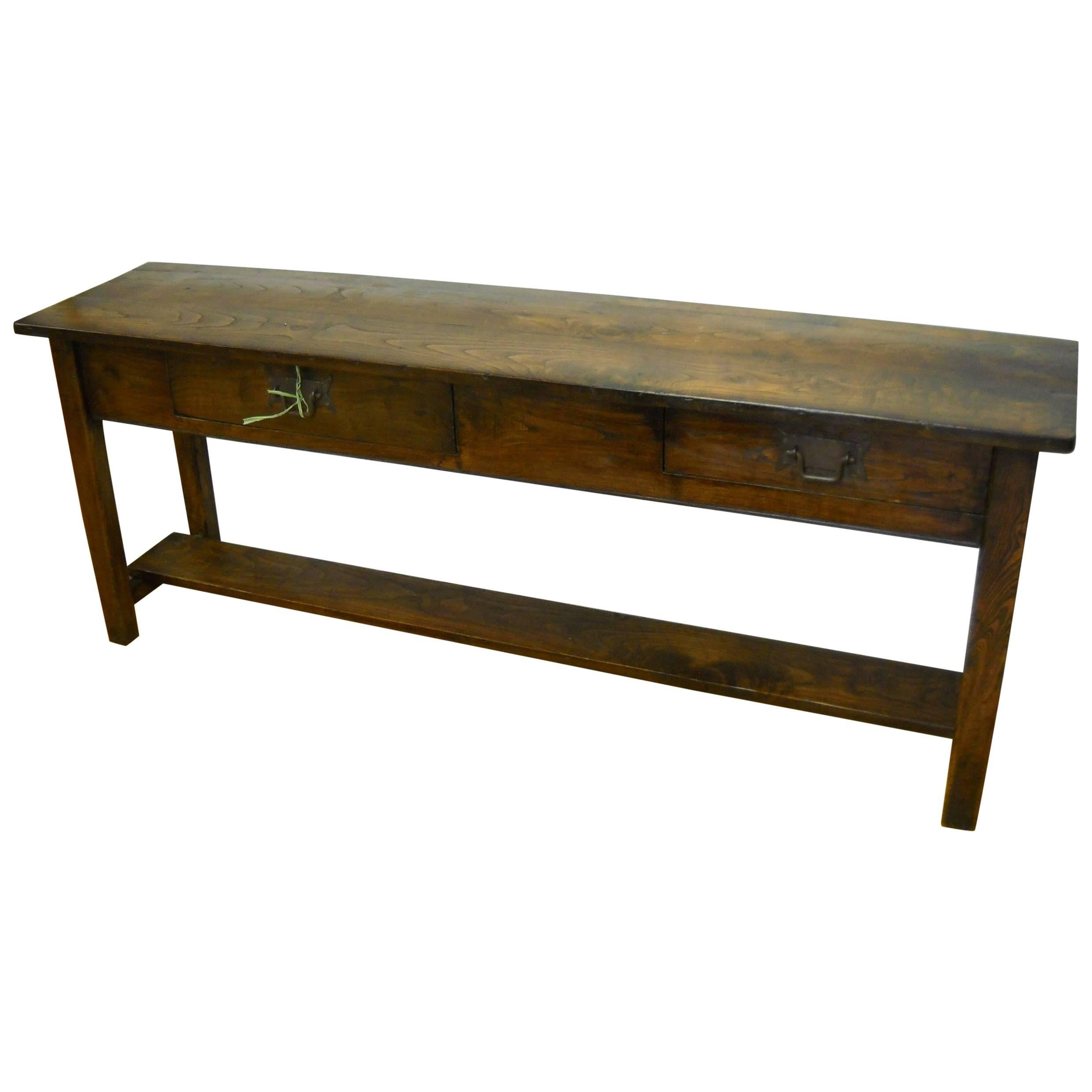 French Chestnut Serving Table