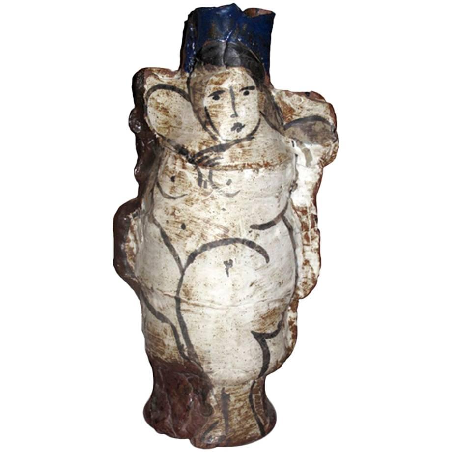 Rudy Autio Early Vessel with Nude For Sale