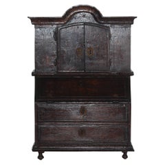 Antique 19th Century Miniature Bureau Bookcase   