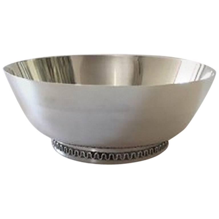 Georg Jensen Sterling Silver Bowl by Sigvard Bernadotte #904 For Sale
