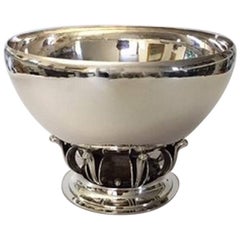 Georg Jensen Large Bowl in Sterling Silver by Gustav Pedersen #584B
