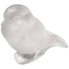 'Moineau au Fier' ‘Crouching Sparrow’ by Rene Lalique in Opalescent Glass