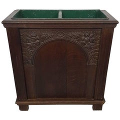 Late 19th Century Dutch Oak Umbrella Stand in Renaissance Style