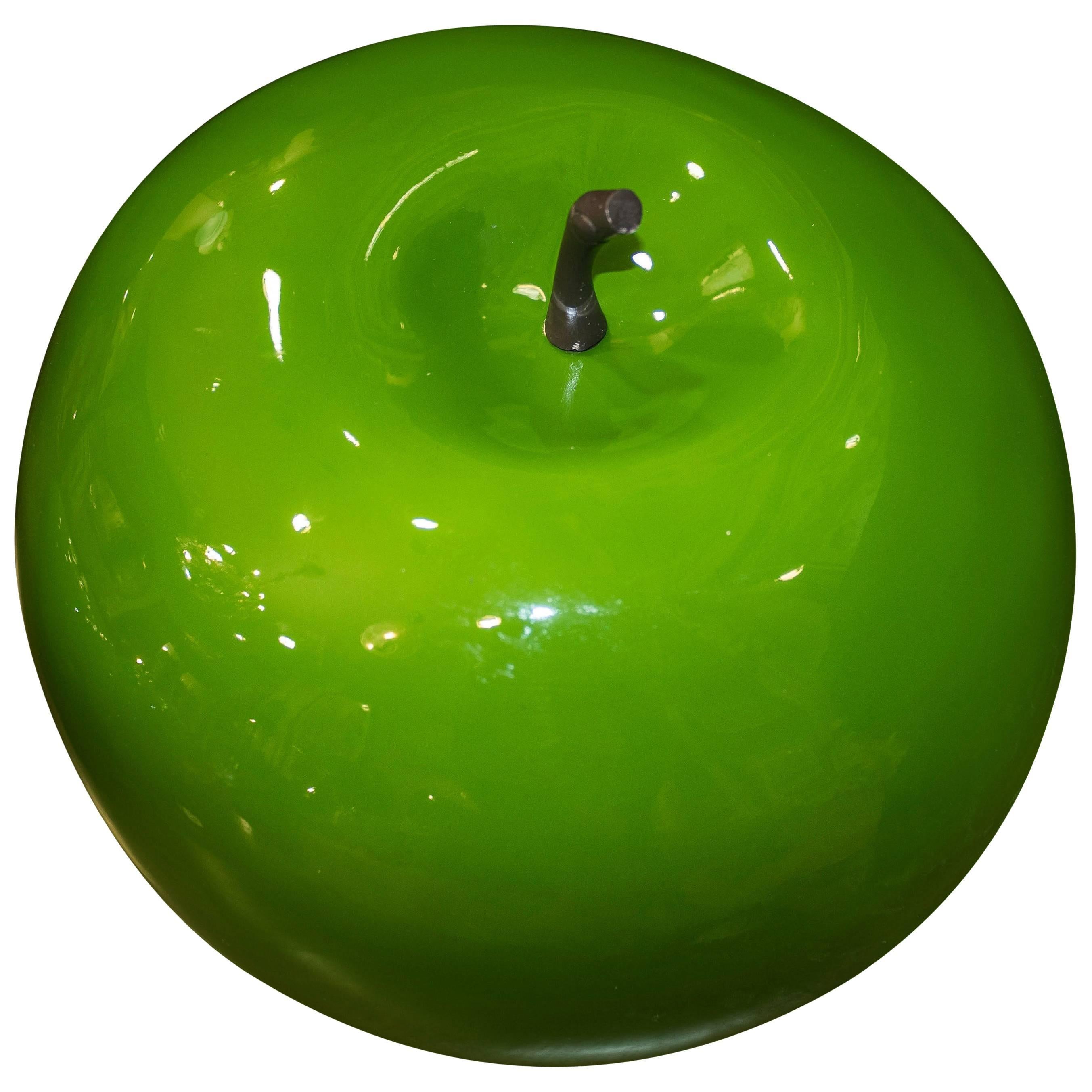 Grüne dänische Apfeln aus Glasfaser aus der Mitte des Jahrhunderts  Sammlung, 60er Jahre