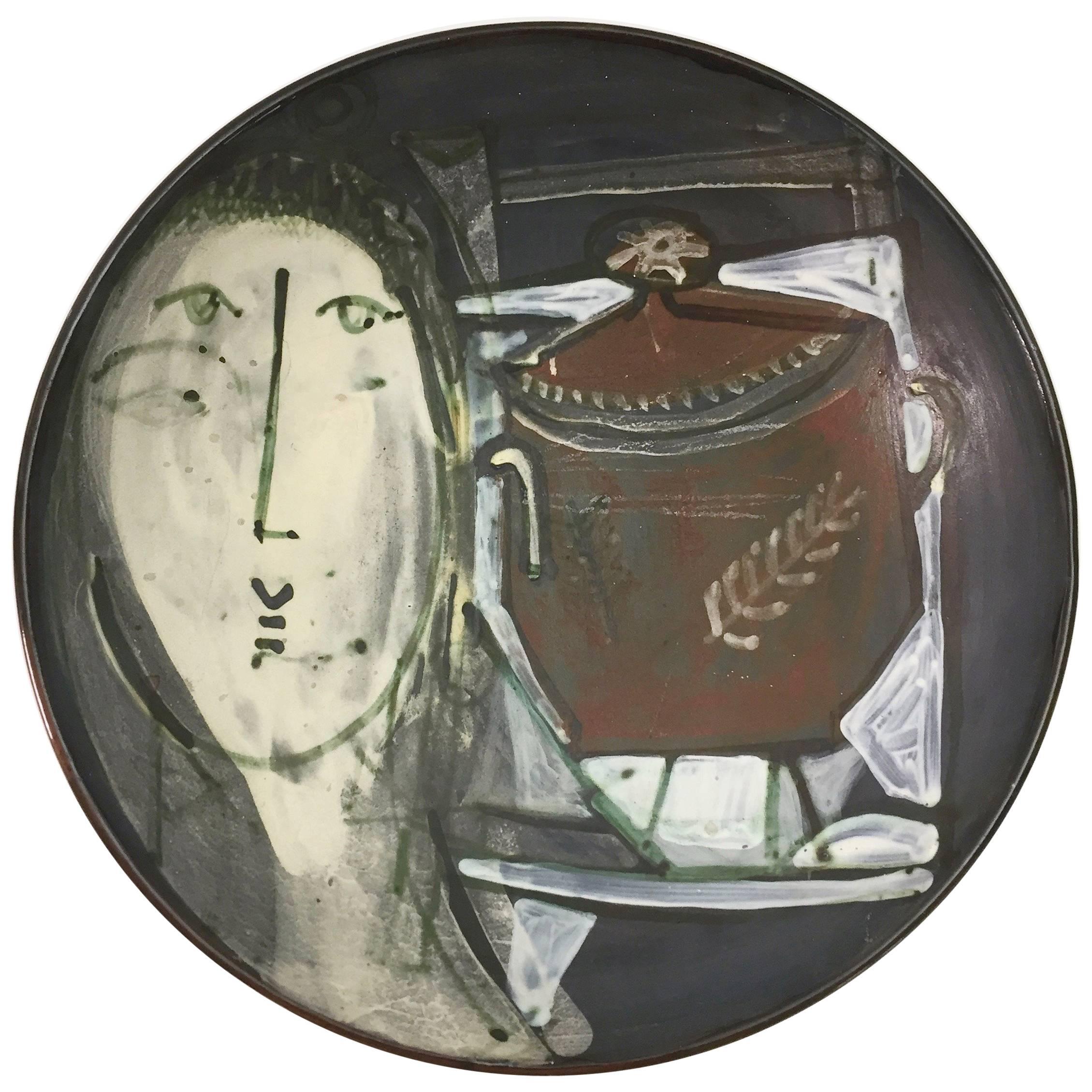 Jacques Innocenti, Large Decorative Ceramic Bowl
