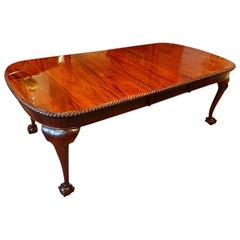 Edwardian Mahogany Claw and Ball Extending Dining Table