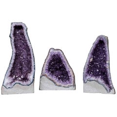 Large Vintage Amethyst Crystal Caves Geodes Found in China