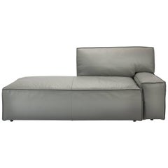 Cassina, My World Chaise Lounge in Taupe Italian Leather