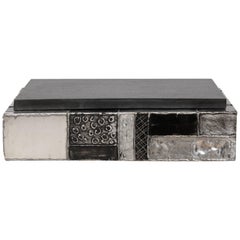 Paul Evans for Directional "Argente" Aluminium & Slate Wall Mount Console Shelf