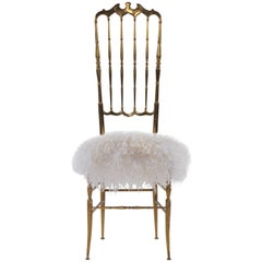 Italian Brass Chiavari Chair 