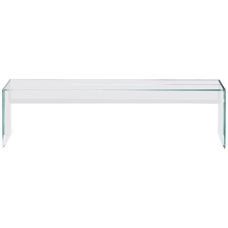 Glas Italia glass bench, new