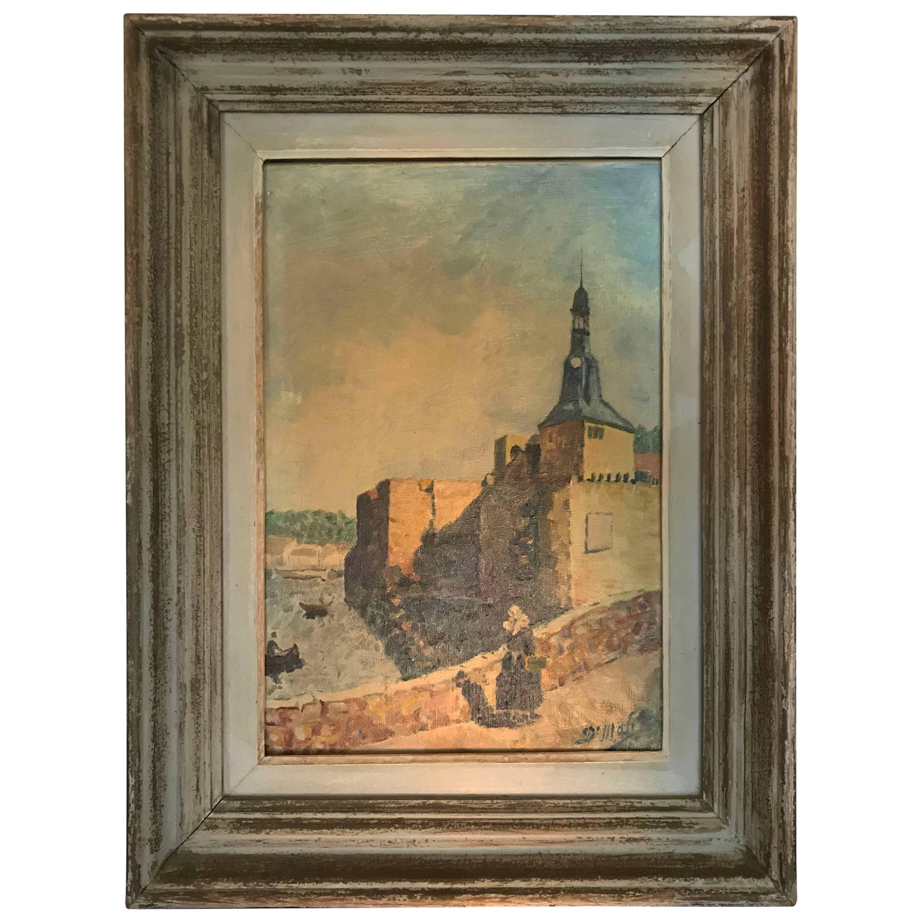 Vintage French Painting "Ecole de Pont Aven" For Sale