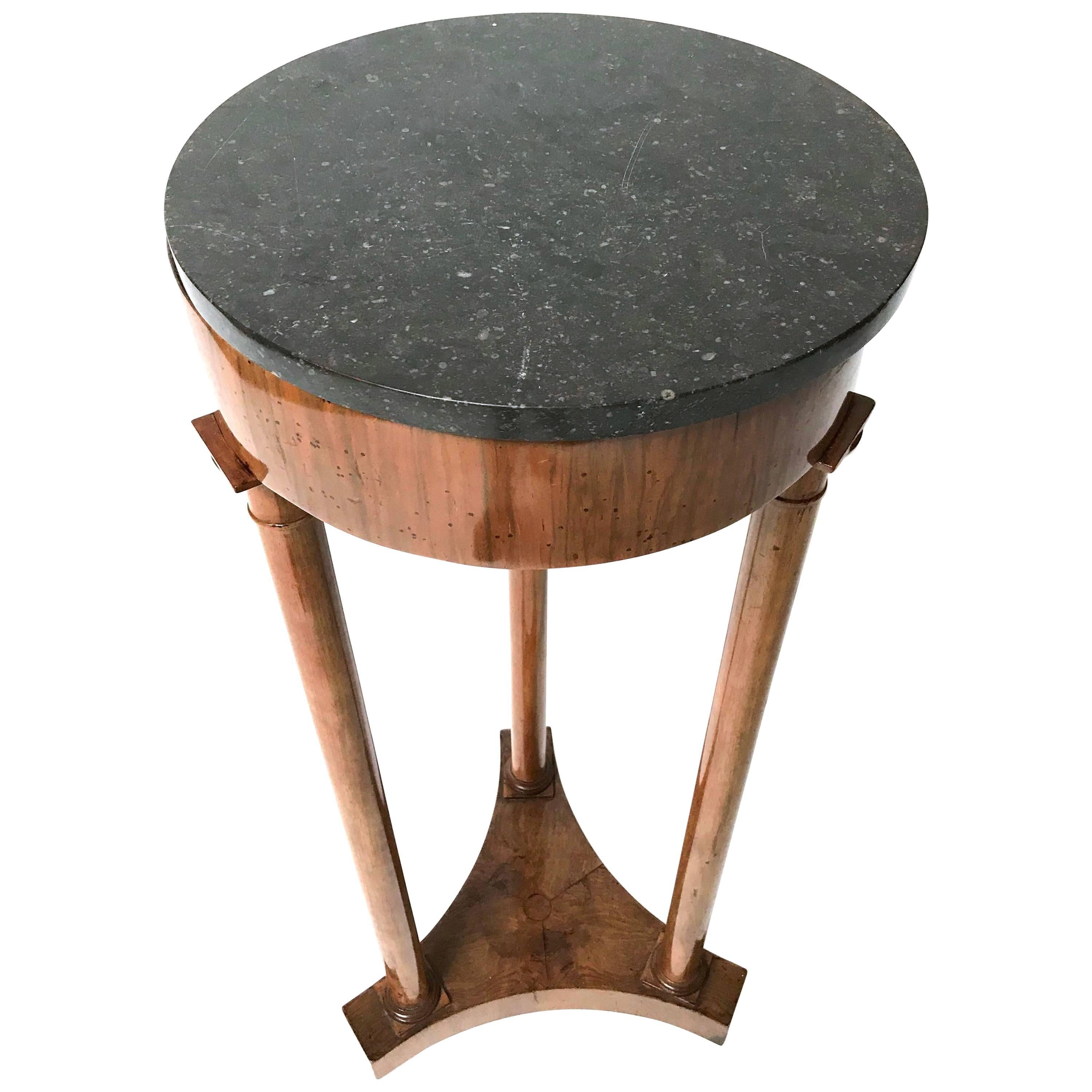 19th Century Empire Marble Top Table For Sale