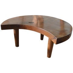 Andrianna Shamaris table basse en bois de teck organique de style mi-siècle moderne