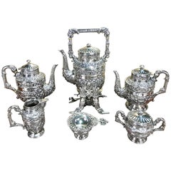 Massive Cellini Sterling Tea and Coffee Service