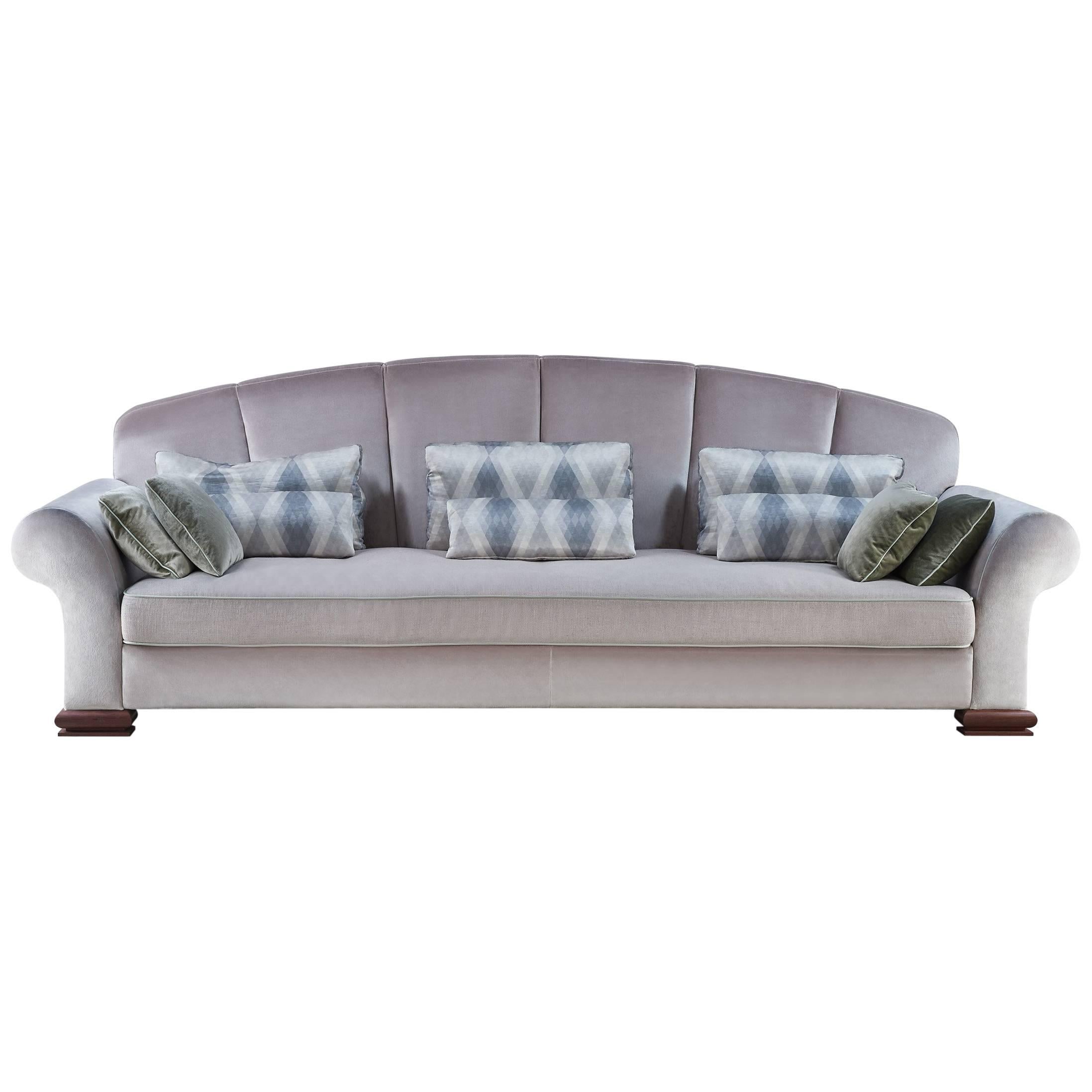 Large Art Deco Sofa by Rinck For Sale
