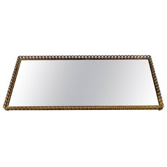 Josef Frank style. Mirror tray in brass. 1960s.