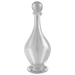 Swedish art glass Art Deco decanter with stopper, 1940 / 50s.