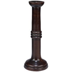 Antique Gun Barrell Stemmed Table Candlestick