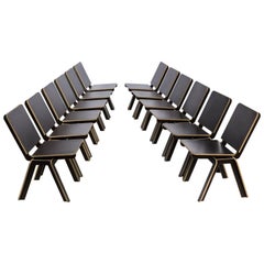 Luc Brinkman & Ennio Vincenzoni ‘Stek’ Twelve Chairs for Het Hoofdkwartier