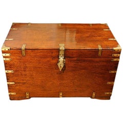 Antique Teak Military Chest