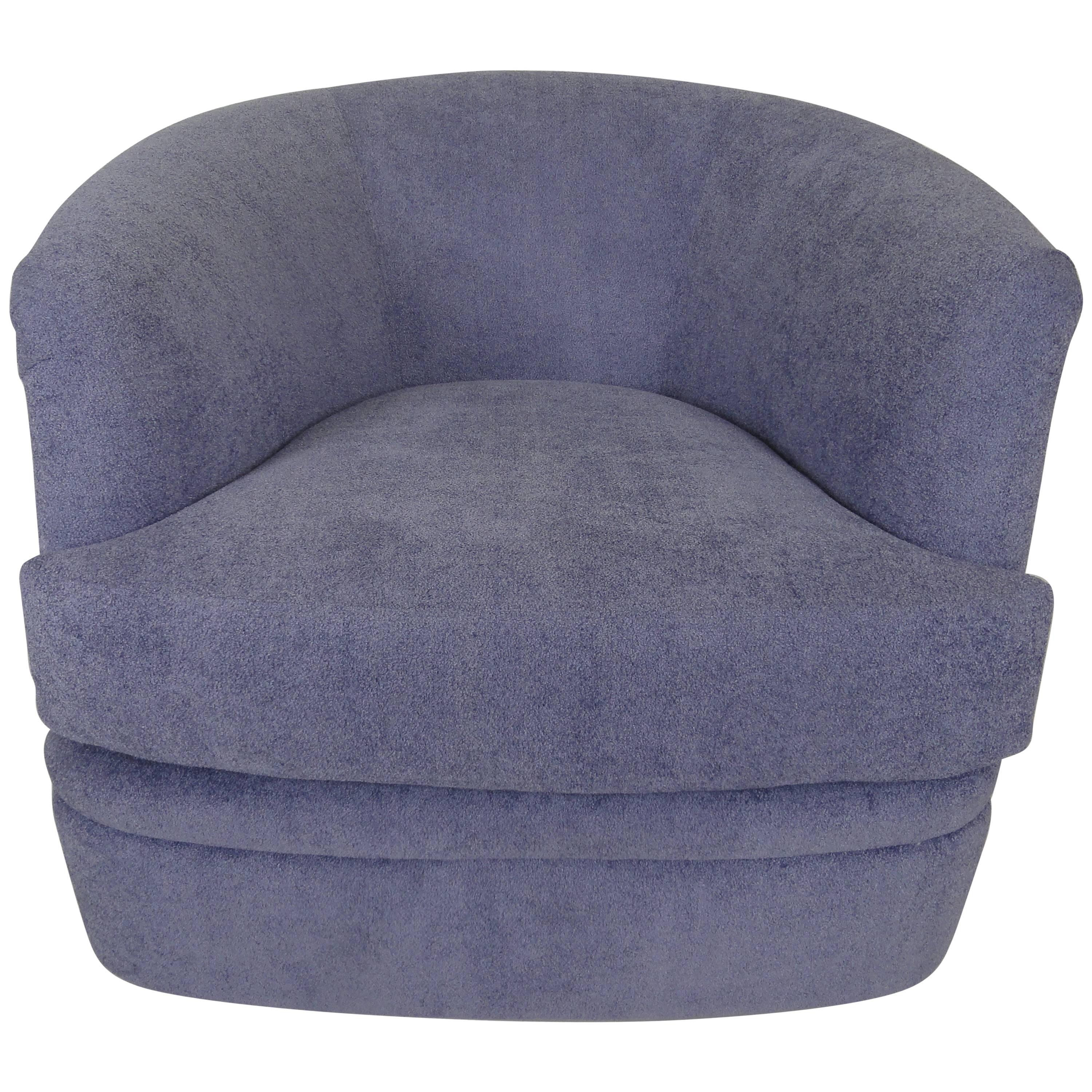Milo Baughman Swivel Lounge Chair For Sale