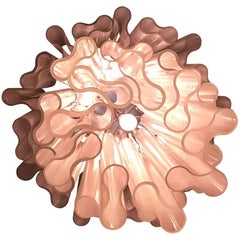 Kronleuchter von Venini aus Muranoglas, 1955