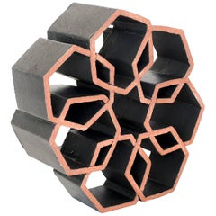 Geometric Black Ceramic Sculpture by Ben Medansky Geometric Black Ceramic Sculpture by Ben Medansky