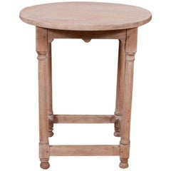 English Bleached Lamp Table
