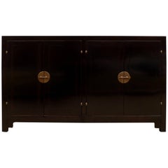 Fine Black Lacquer Sideboard