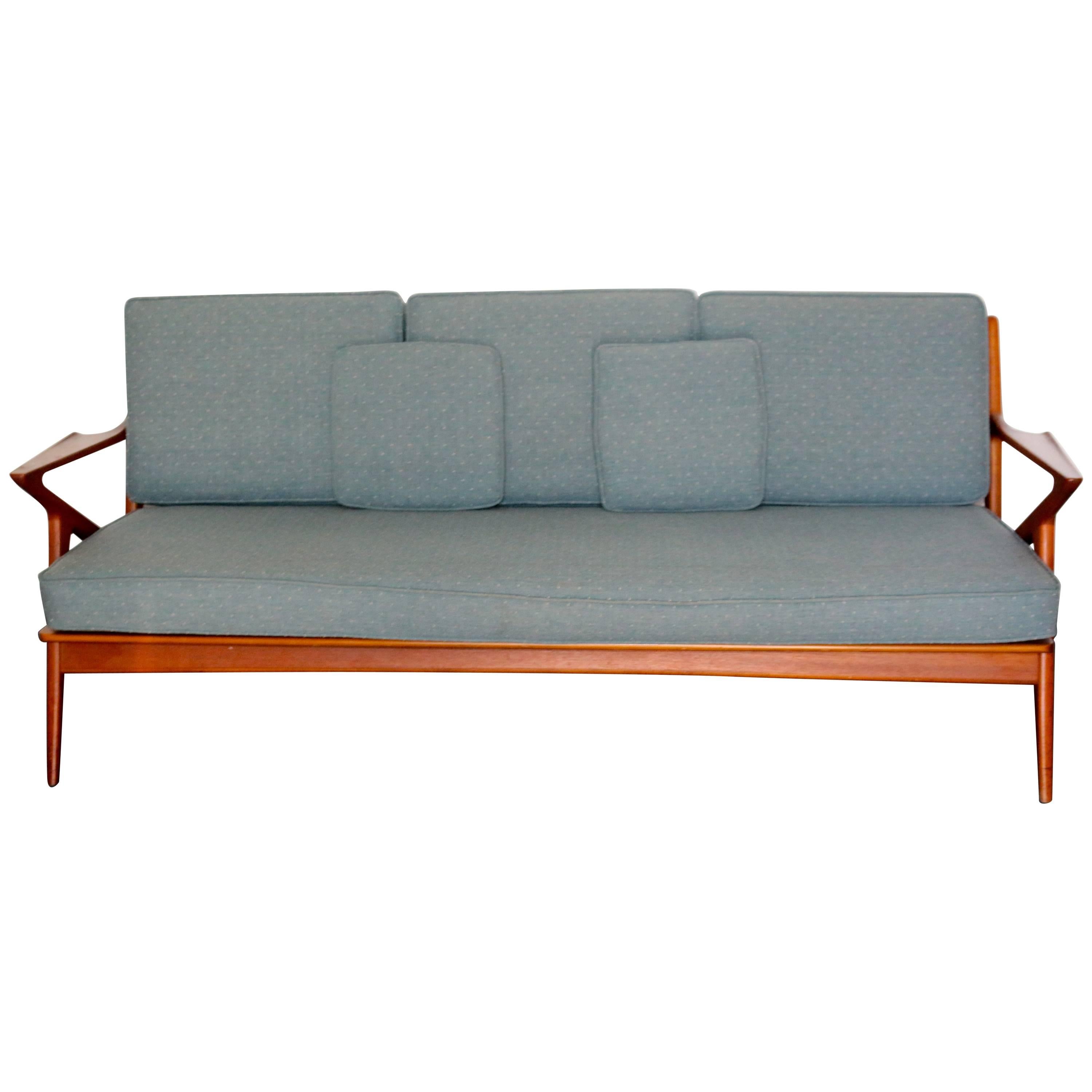 Danish Mid-Century Modern Poul Jensen for Selig 'Z' Teak Sofa