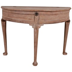 Bleached Oak Console Table