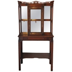 Small Scale Display Cabinet, Center Cabinet and Lower Shelf, circa 1920
