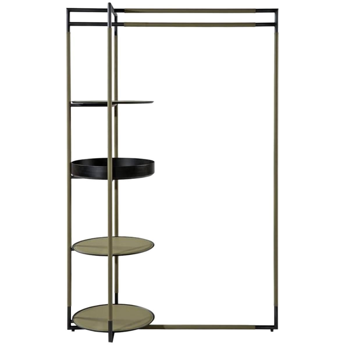 Bak Valet Stand by Ferruccio Lavi in Leather and Steel in Various Colors For Sale