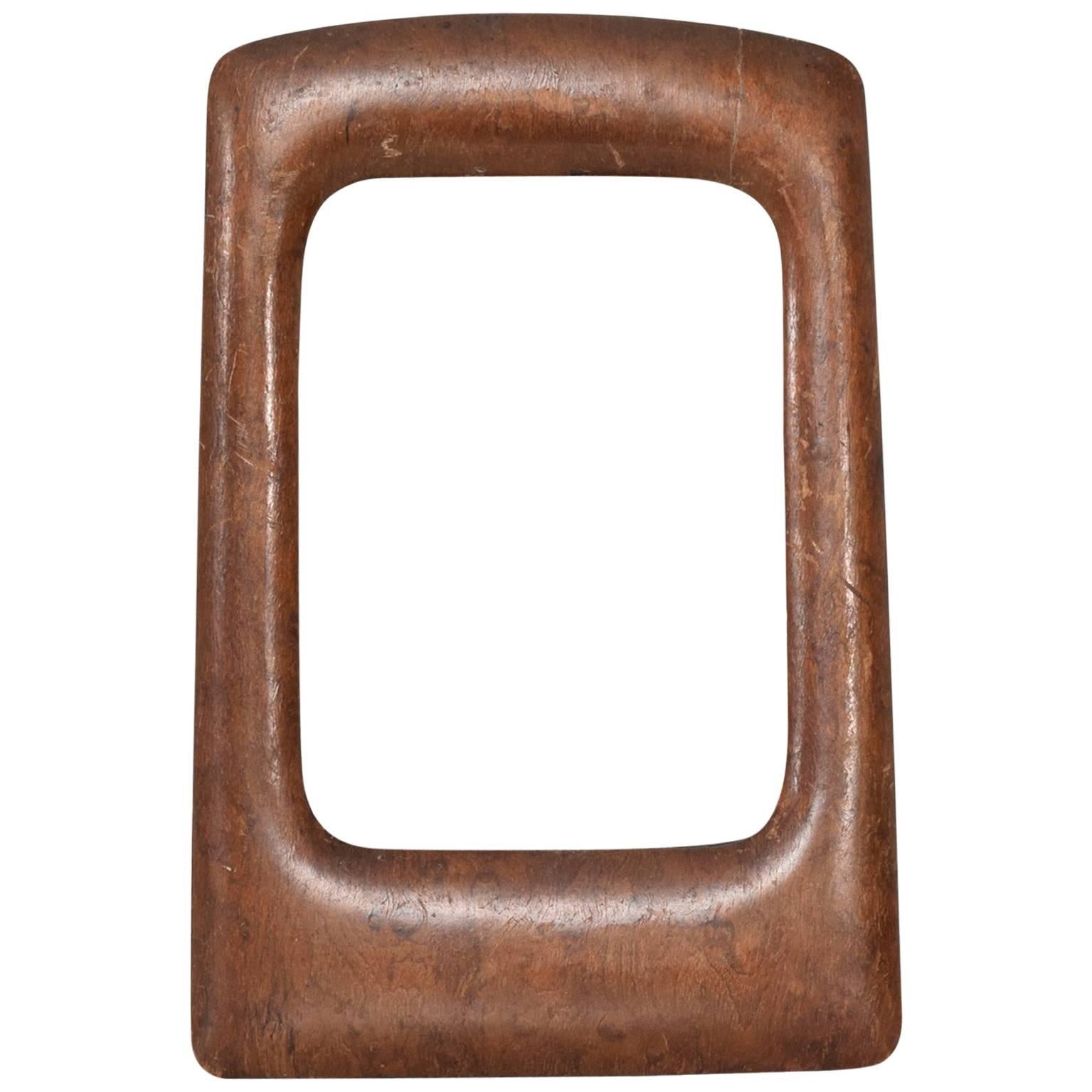 Antique German Burl Wood Picture Frame